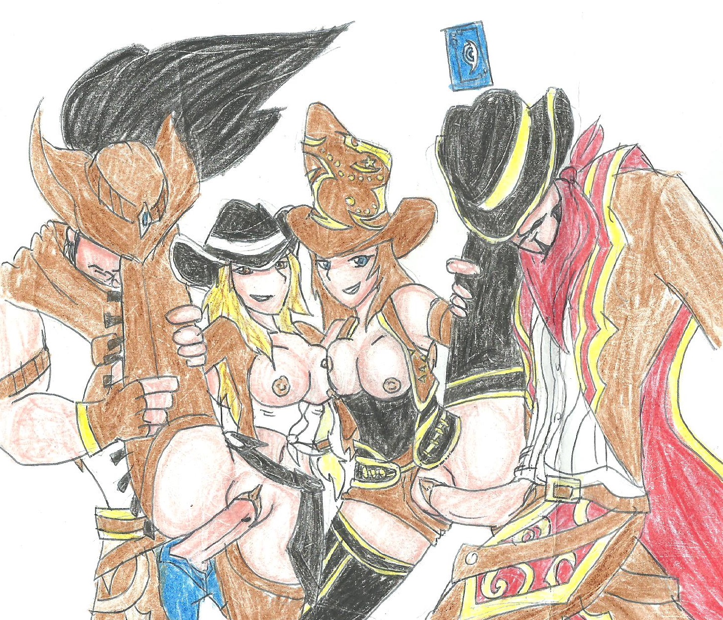 Rule34 – If it exists, there is porn of it / caitlyn, cowgirl miss fortune, high noon twisted fate, high noon yasuo, miss fortune, sheriff caitlyn, twisted fate, yasuo / 324659