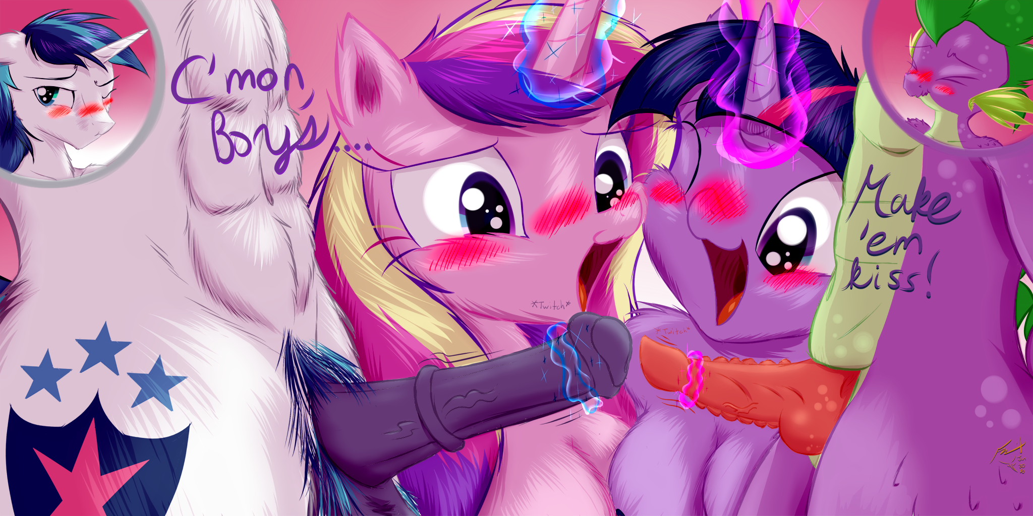 Rule34 – If it exists, there is porn of it / frist44, princess cadance (mlp), shining armor (mlp), spike (mlp), twilight sparkle (mlp) / 324821