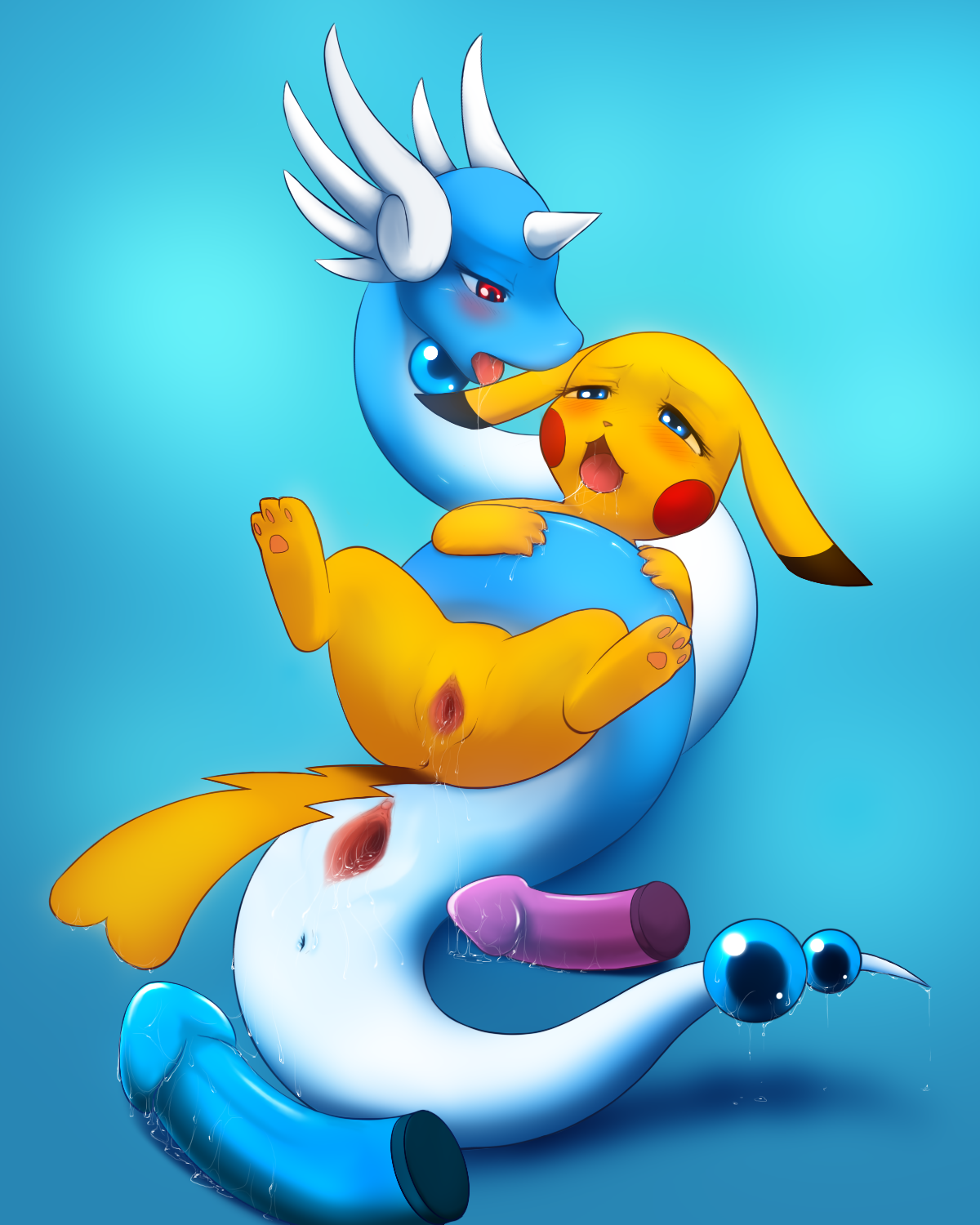 Rule34 – If it exists, there is porn of it / darkmirage, dragonair, pikachu / 324996