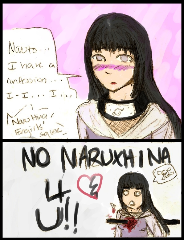 inuluvr, hyuuga hinata, naruto, black hair, blood, blush, impaled, long hair