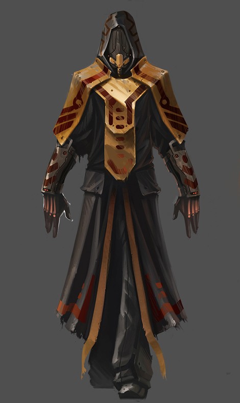 earthrise (game), concept art, 1boy, bodysuit, full body, grey background, helmet, male focus, simple background, solo, standing, tabard