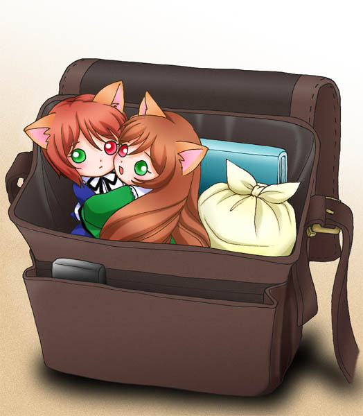 souseiseki, suiseiseki, rozen maiden, 00s, 2girls, animal ears, cat ears, heterochromia, multiple girls, siblings, sisters, twins