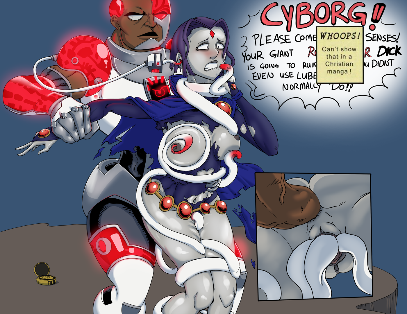 Rule34 – If it exists, there is porn of it / cyborg (dc), raven / 326163