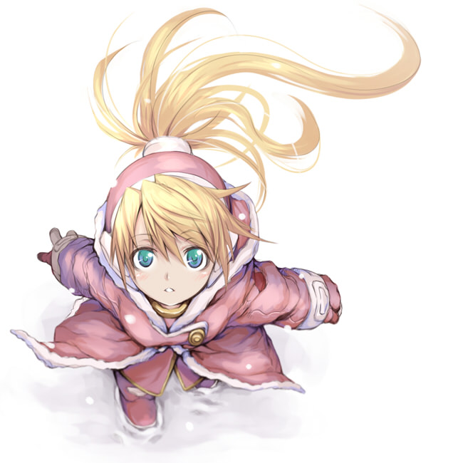 taka yanagi, takayanagi (artist), ciel (mega man), capcom, mega man (series), mega man zero (series), bad id, bad pixiv id, 1girl, blonde hair, female focus, gloves, long hair, ponytail, solo