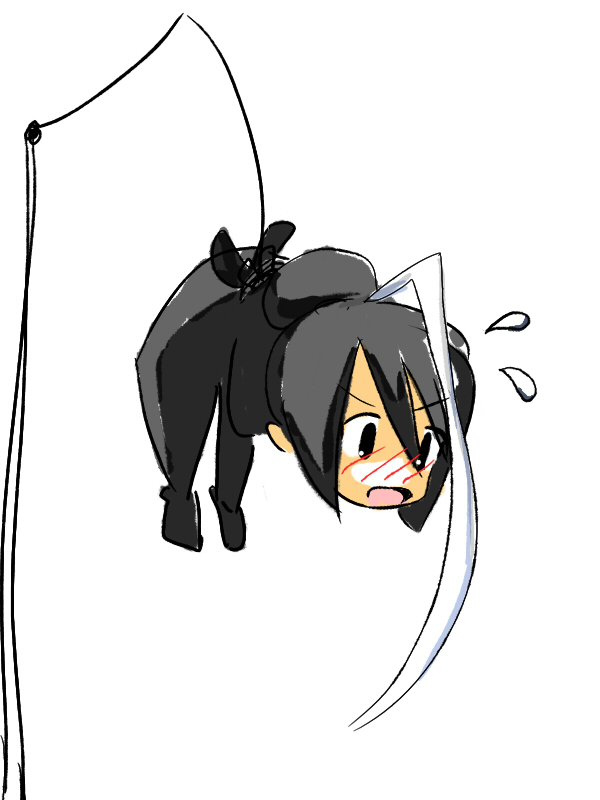 lan fan, fullmetal alchemist, tagme, 00s, 1girl, blush, bound, chibi, female focus, solo, white background