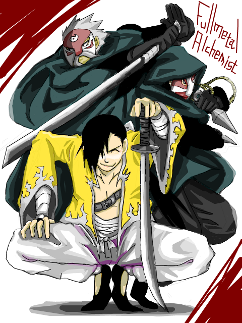 kuronofu, fu (fma), lan fan, ling yao, fullmetal alchemist, tagme, 00s, 2boys, male focus, multiple boys