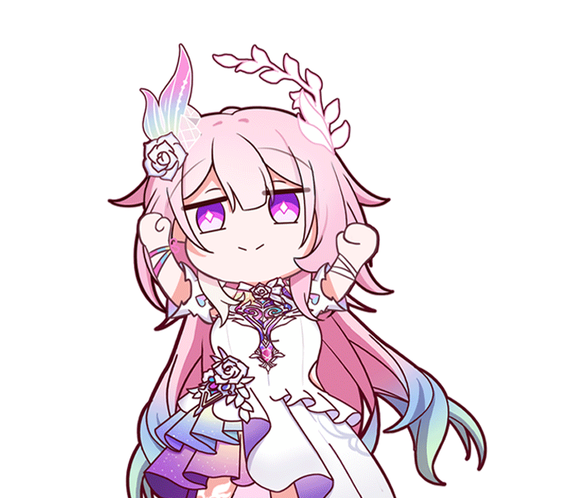 qianceng de xiao xing, cyrene (honkai: star rail), cyrene (ripples of past reverie) (honkai: star rail), honkai: star rail, honkai (series), animated, animated gif, chinese commentary, commentary request, looping animation, 1girl, blue hair, breasts, closed mouth, diamond-shaped pupils, diamond (shape), dress, flower, gradient hair, hair flower, hair ornament, hands up, lonely lonely dance, long hair, medium breasts, multicolored hair, pink hair, purple eyes, purple flower, purple pupils, purple rose, rose, simple background, smile, solo, split mouth, symbol-shaped pupils, transparent background, very long hair, white dress