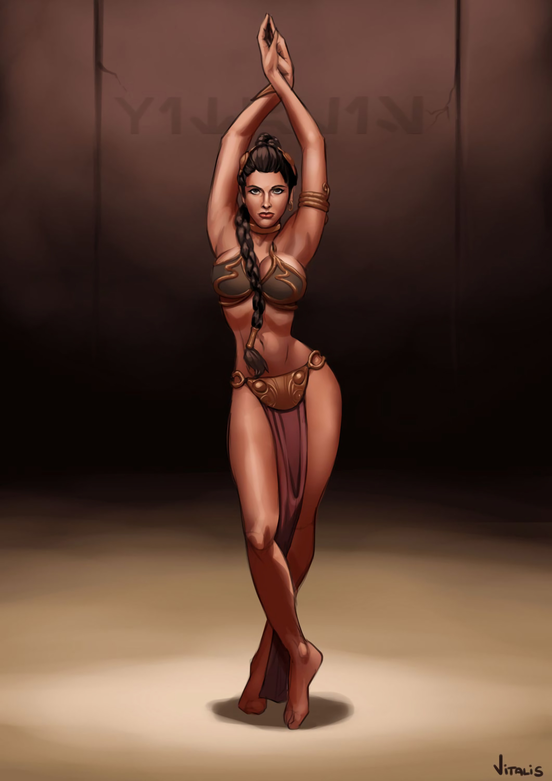 Rule34 – If it exists, there is porn of it / vitalis, princess leia organa, slave leia, tatooine / 329515