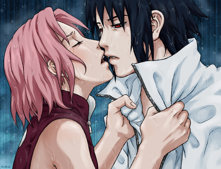anna kokoro (anko), haruno sakura, uchiha sasuke, naruto, couple