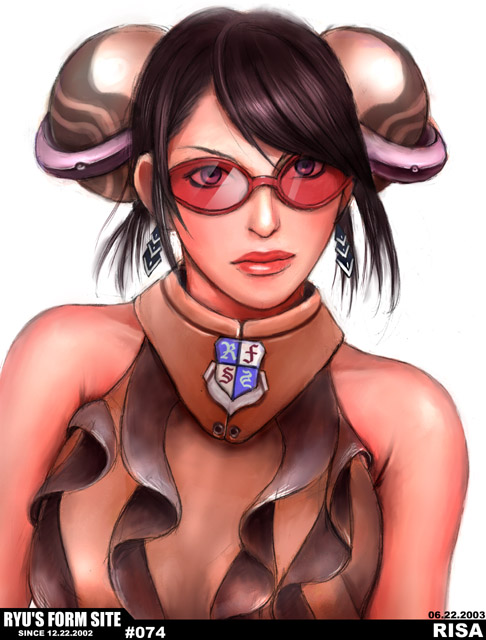 ryu (ryu's form site), tagme, 1girl, black hair, female focus, short hair, solo, sunglasses