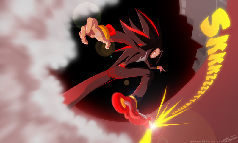 ry-spirit, shadow the hedgehog, sega, sonic (series), 1boy, cosplay, male focus, skates, solo