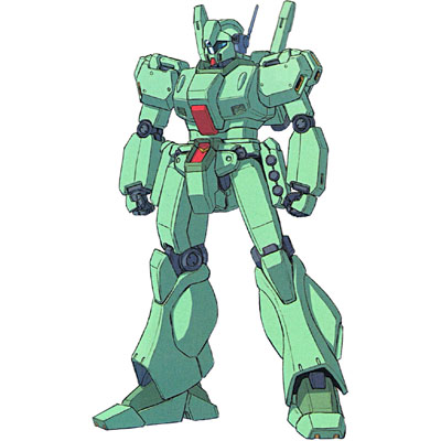 katoki hajime, jegan, char's counterattack, gundam, gundam unicorn, lowres, official art, mecha, no humans, robot, simple background
