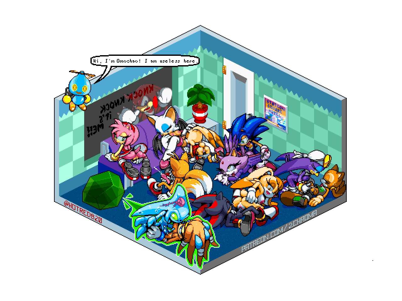 Rule34 – If it exists, there is porn of it / hotred, amy rose, blaze the cat, cream the rabbit, knuckles the echidna, marine the raccoon, omochao, rouge the bat, shadow the hedgehog, sonic the hedgehog, tails, team sonic, tikal the echidna, vanilla the rabbit, wave the swallow / 335473