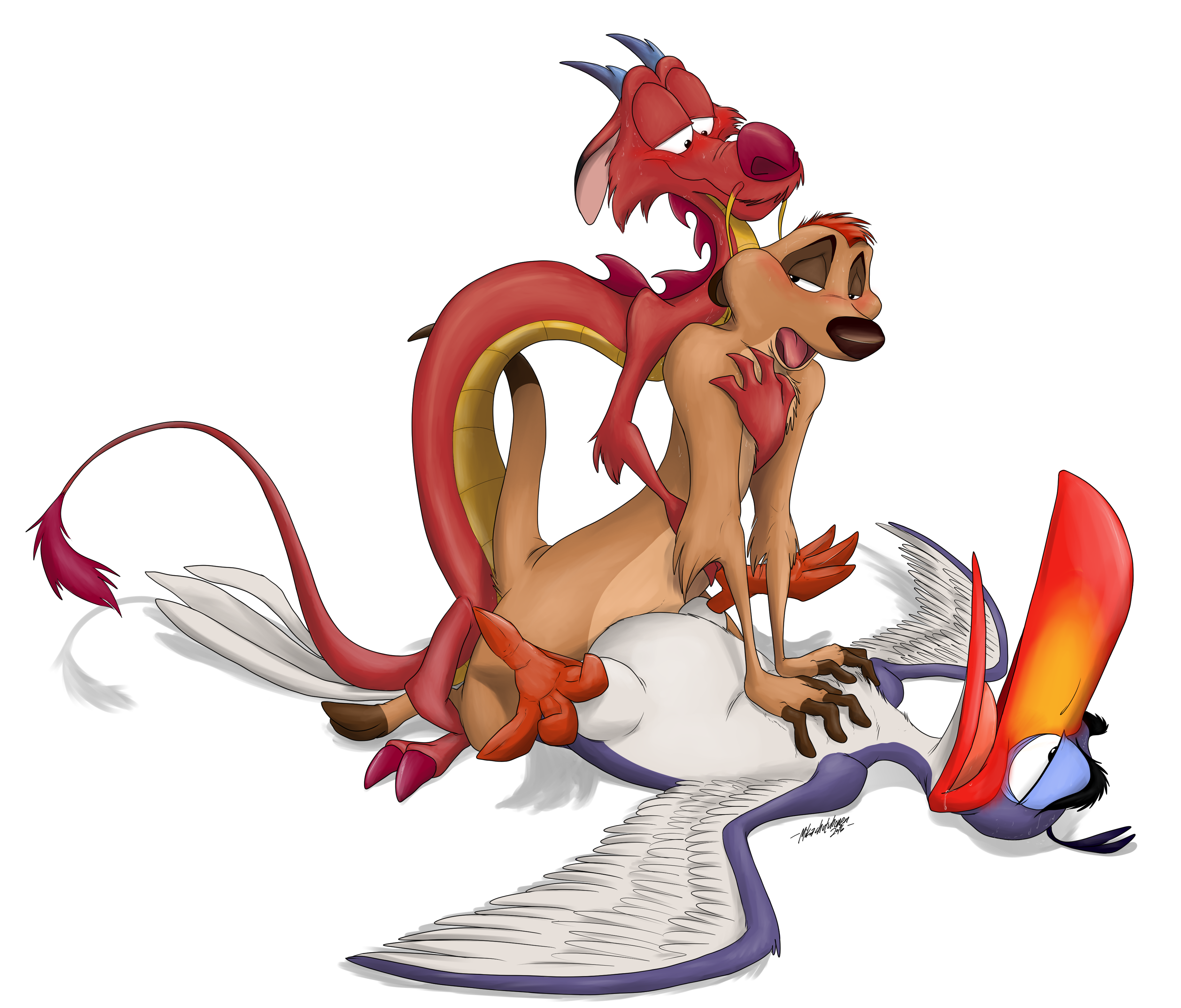 Rule34 – If it exists, there is porn of it / mushu, timon, zazu / 335841