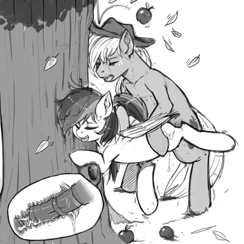 Rule34 – If it exists, there is porn of it / kevinsano, applejack (mlp), rainbow dash (mlp) / 336096