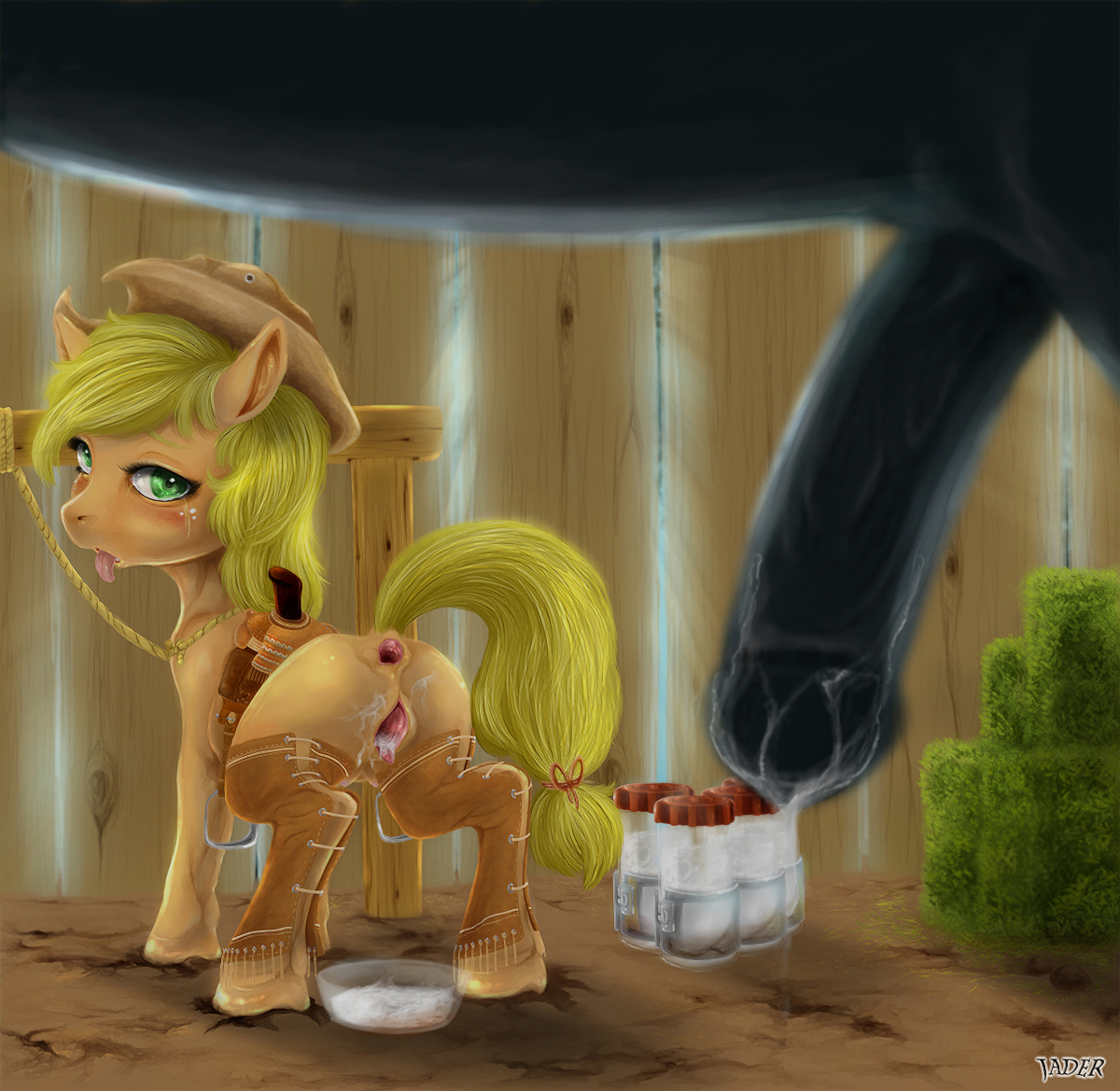 Rule34 – If it exists, there is porn of it / jader, applejack (mlp) / 336729