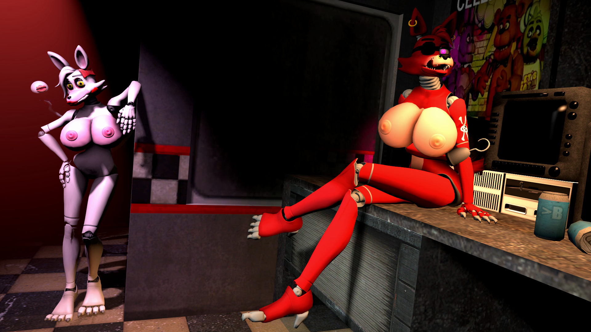 Rule34 – If it exists, there is porn of it / foxy (fnaf), mangle (fnaf) / 338612