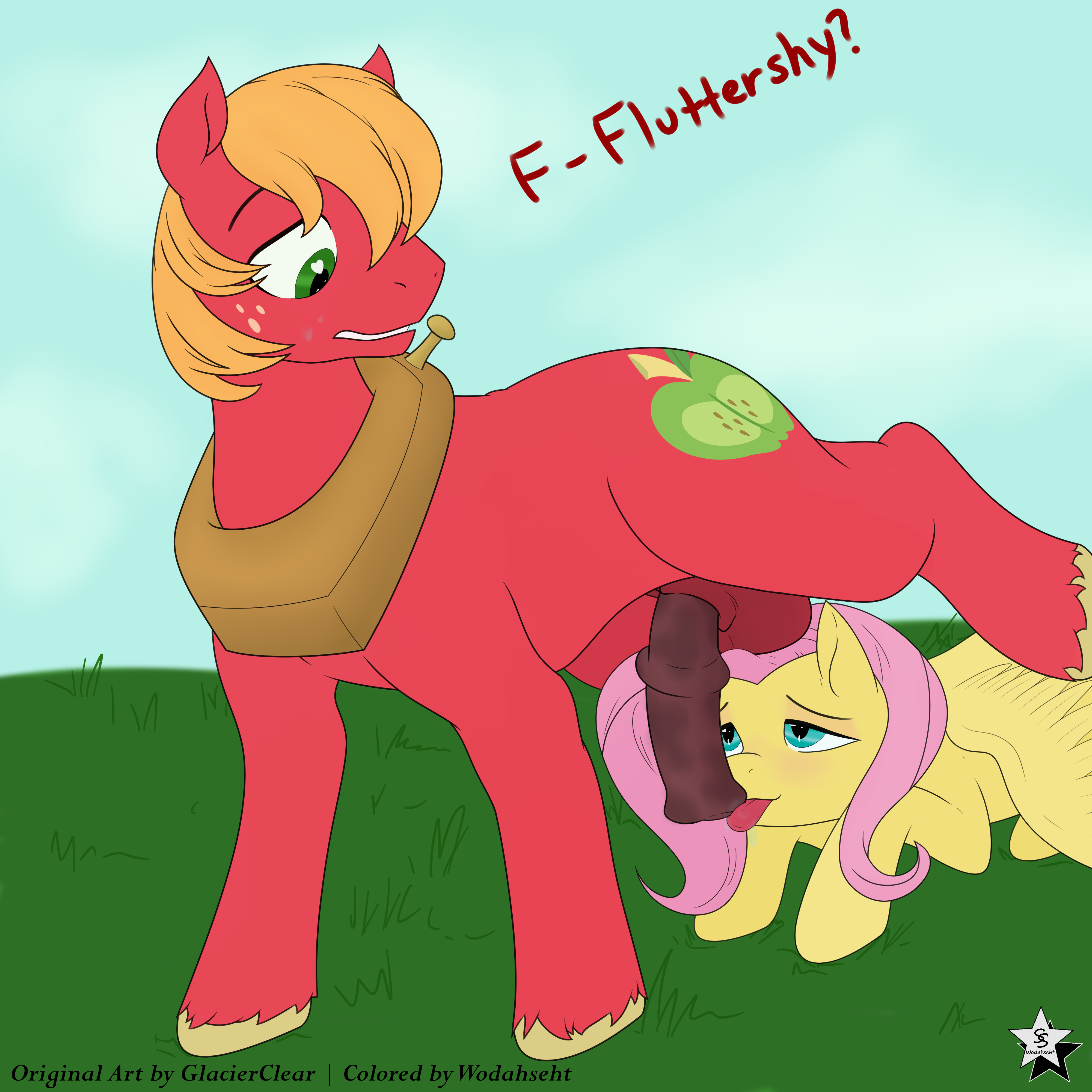 Rule34 – If it exists, there is porn of it / glacierclear, big macintosh (mlp), fluttershy (mlp) / 339345