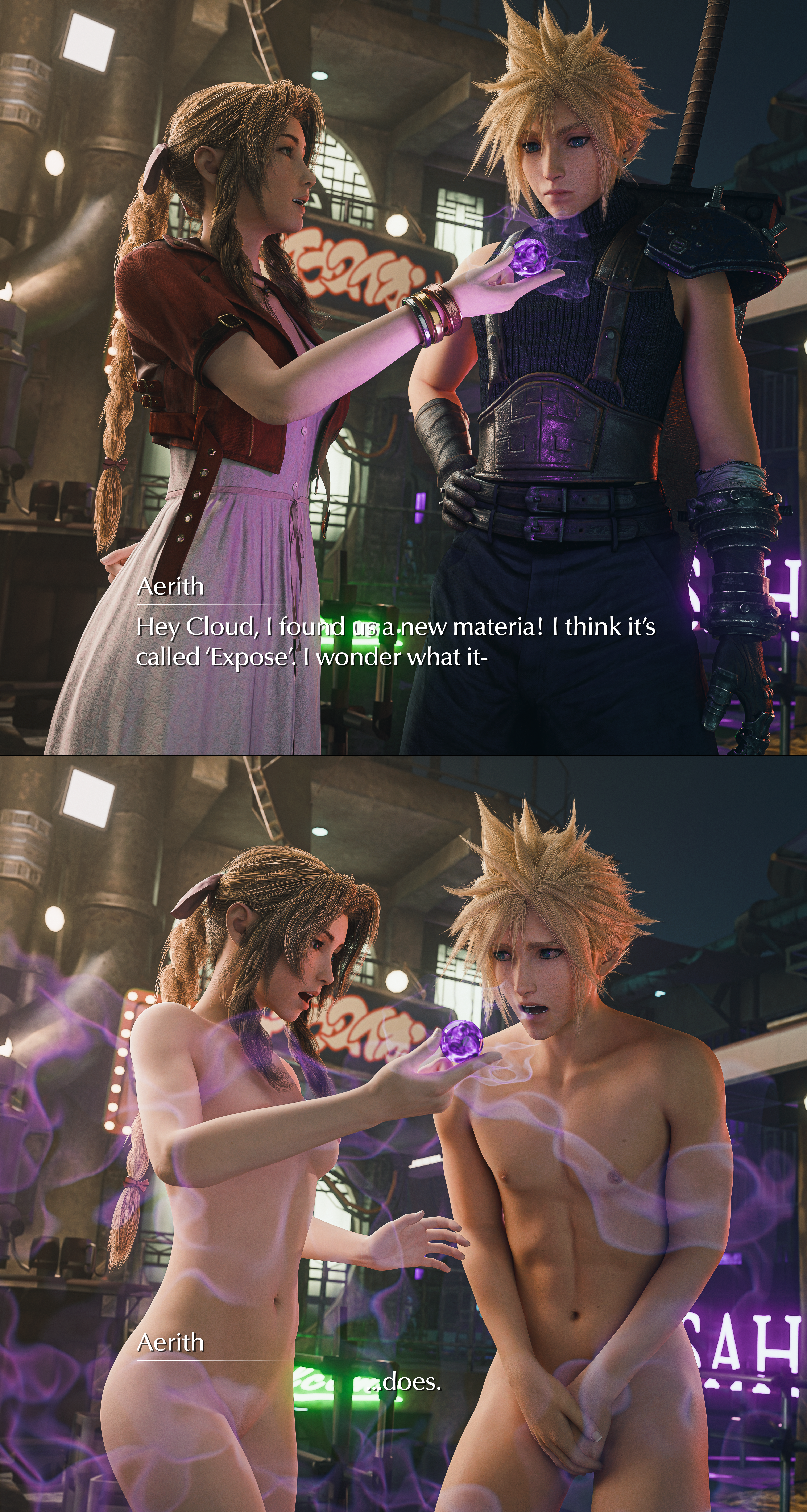 Rule34 – If it exists, there is porn of it / aerith gainsborough, cloud strife / 8712309