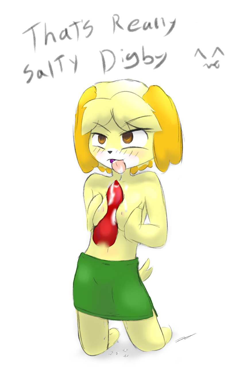 Rule34 – If it exists, there is porn of it / kamperkiller (artist), digby (animal crossing), isabelle (animal crossing) / 340225