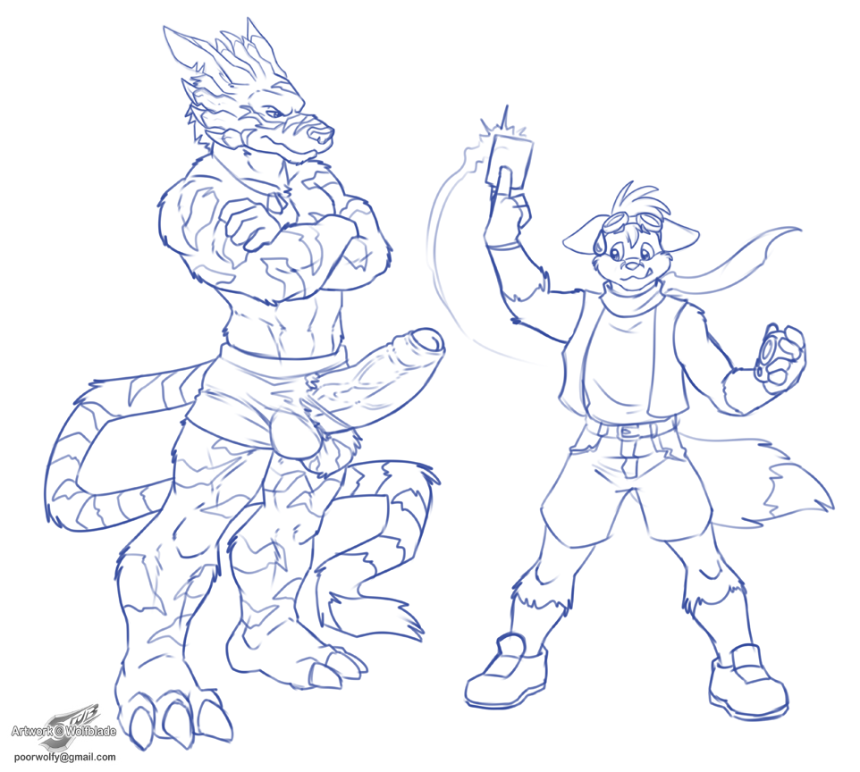 Rule34 – If it exists, there is porn of it / wolfblade, weregarurumon / 340434