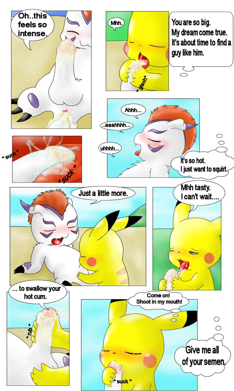 Rule34 – If it exists, there is porn of it / curby, gomamon, pikachu / 341102