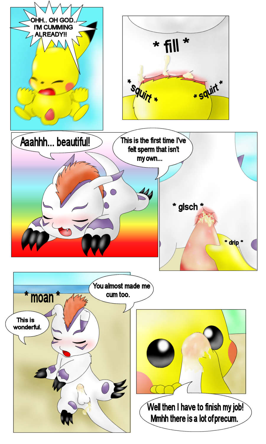 Rule34 – If it exists, there is porn of it / curby, gomamon, pikachu / 341109