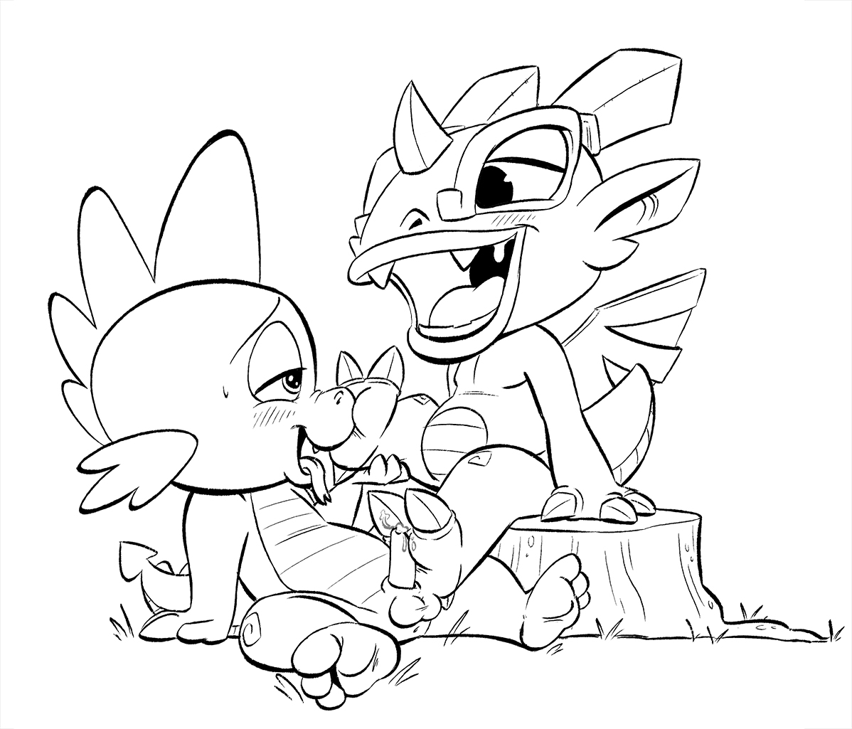 Rule34 – If it exists, there is porn of it / kuroi wolf, adamai, spike (mlp) / 341242