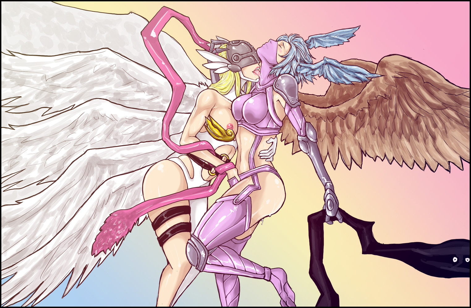 Rule34 – If it exists, there is porn of it / dick hammersmith, angewomon, shutumon, zephyrmon / 342186