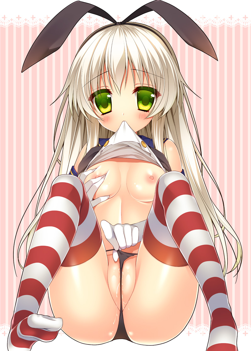 Rule34 – If it exists, there is porn of it / minatsuki alumi, shimakaze (kantai collection) / 342409