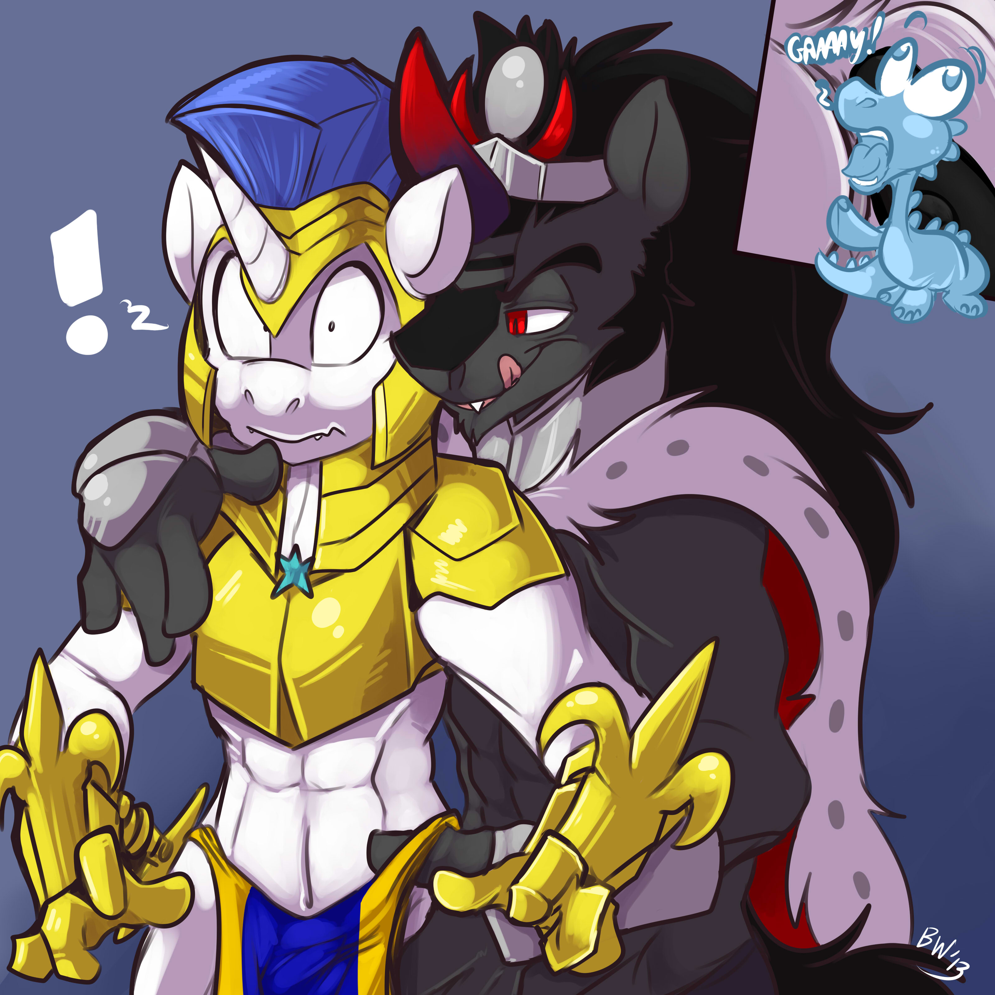 Rule34 – If it exists, there is porn of it / bluntwhiskey, king sombra (mlp), royal guard (mlp) / 344216