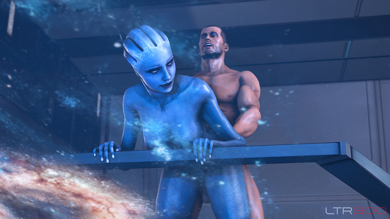 Rule34 – If it exists, there is porn of it / ltr300, asari, commander shepard, liara t'soni, maleshep / 344279