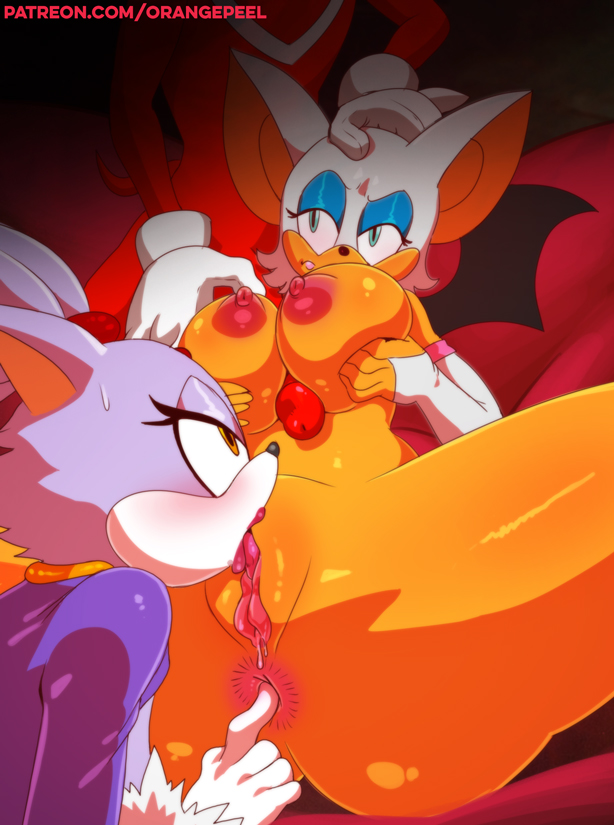 Rule34 – If it exists, there is porn of it / orange-peel, blaze the cat, knuckles the echidna, rouge the bat / 344623
