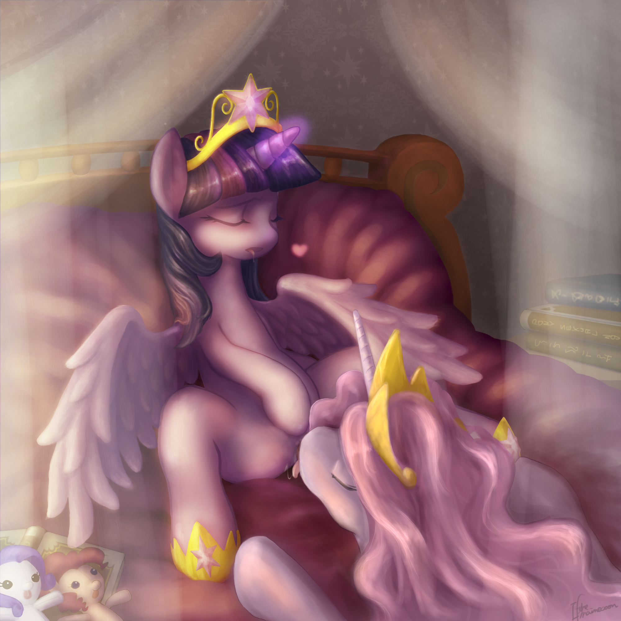 Rule34 – If it exists, there is porn of it / ifthemainecoon, princess celestia (mlp), twilight sparkle (mlp) / 345823