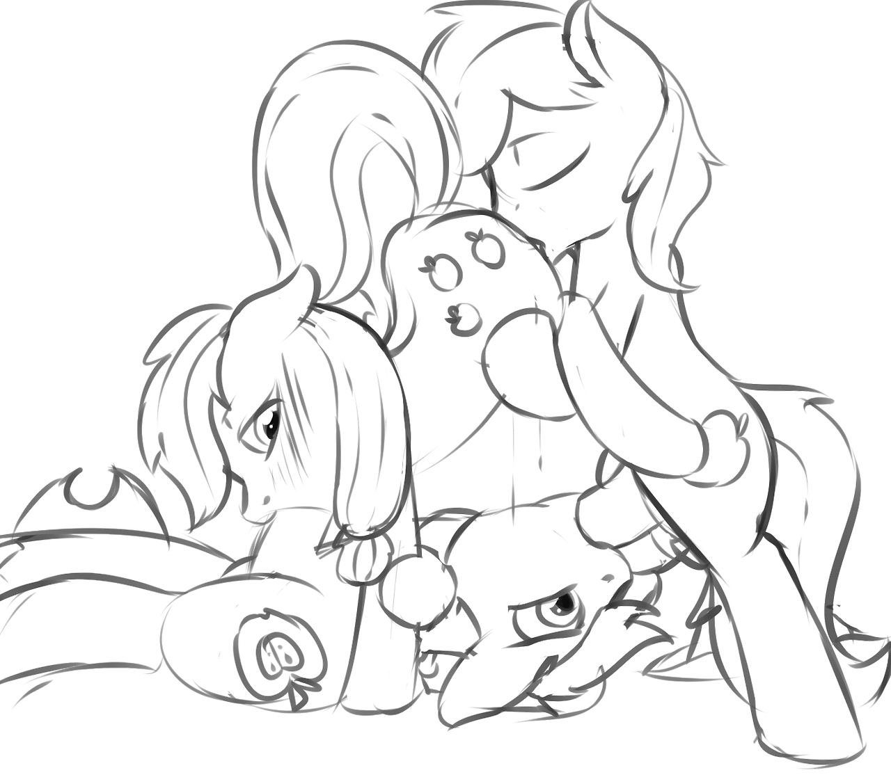 Rule34 – If it exists, there is porn of it / fearingfun, applejack (mlp), big macintosh (mlp), braeburn / 346159