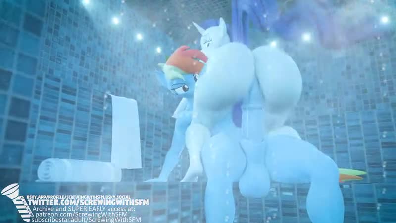 Rule34 – If it exists, there is porn of it / screwingwithsfm, rainbow dash (mlp), rarity (mlp) / 8714047