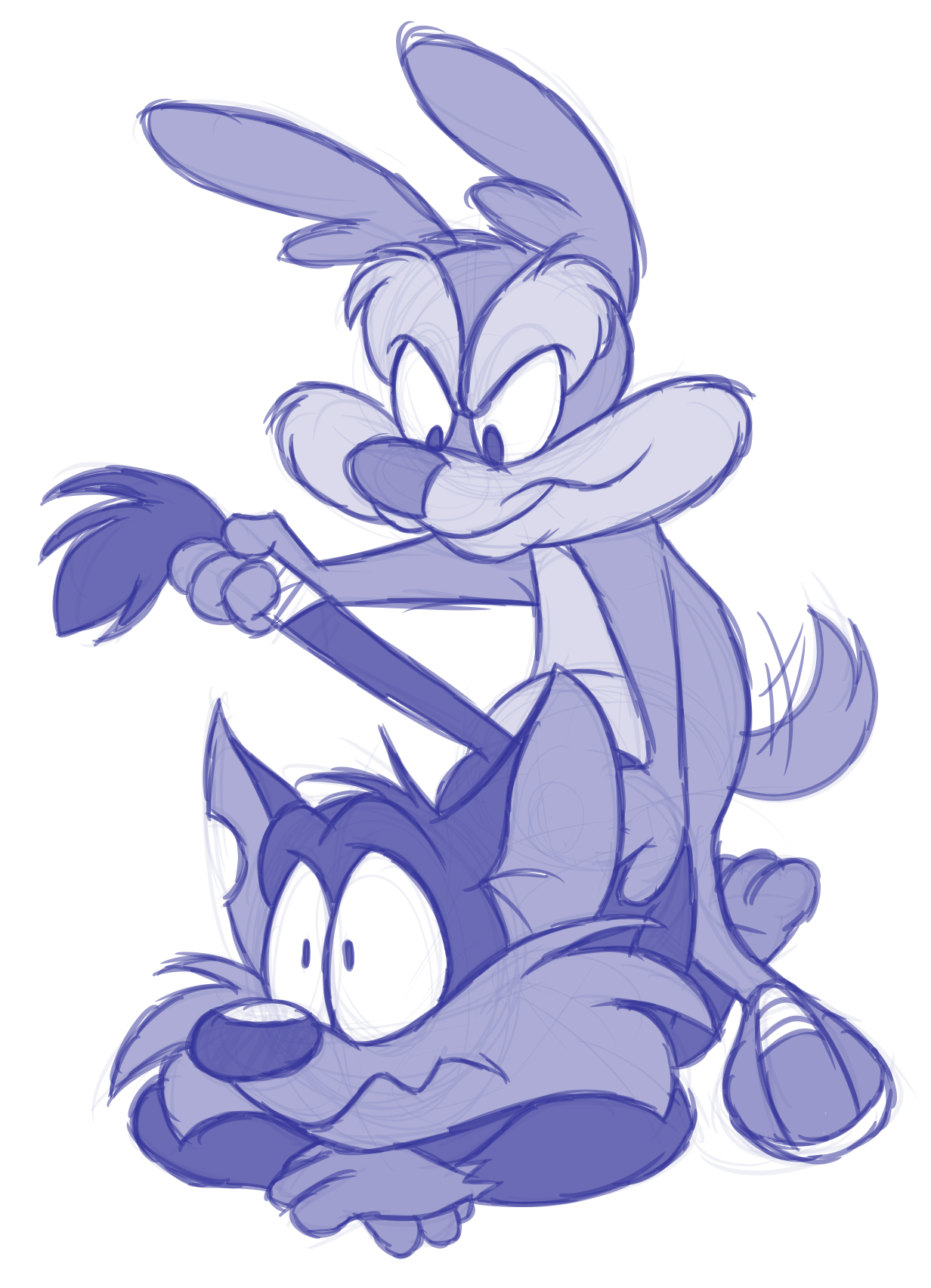 Rule34 – If it exists, there is porn of it / ladysomnambule, calamity coyote, furrball / 347774