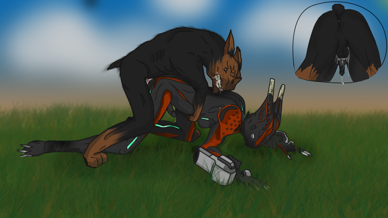 Rule34 – If it exists, there is porn of it / kubrow (warframe), valkyr (warframe) / 348464