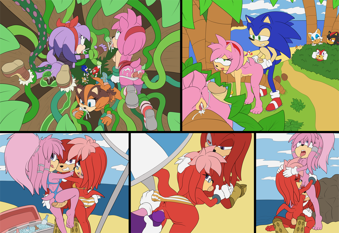 Rule34 – If it exists, there is porn of it / the other half, amy rose, julie-su, knuckles the echidna, lara-su, rouge the bat, shadow the hedgehog, sonic the hedgehog, sticks the badger, sticks the jungle badger, tails, team sonic / 352485