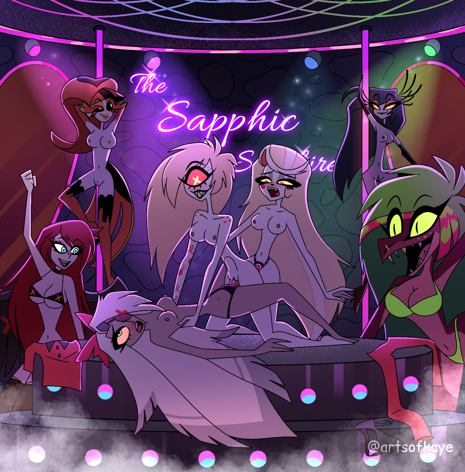 Rule34 – If it exists, there is porn of it / background character, vaggie (hazbin hotel) / 8715065