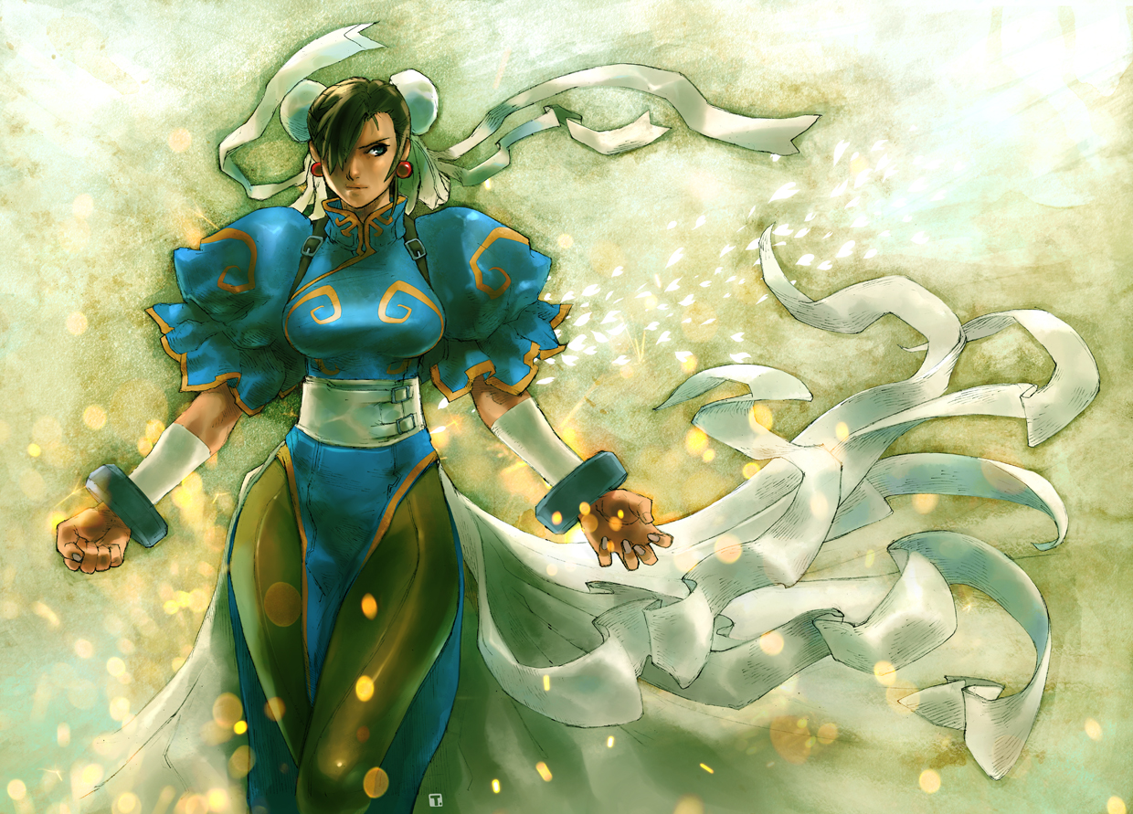toshinho, chun-li, capcom, street fighter, bandages, china dress, chinese clothes, dress
