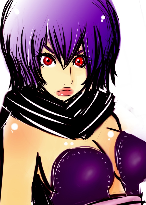 ayane (doa), dead or alive, ninja gaiden, ninja gaiden sigma 2, tecmo, lips, purple hair, red eyes