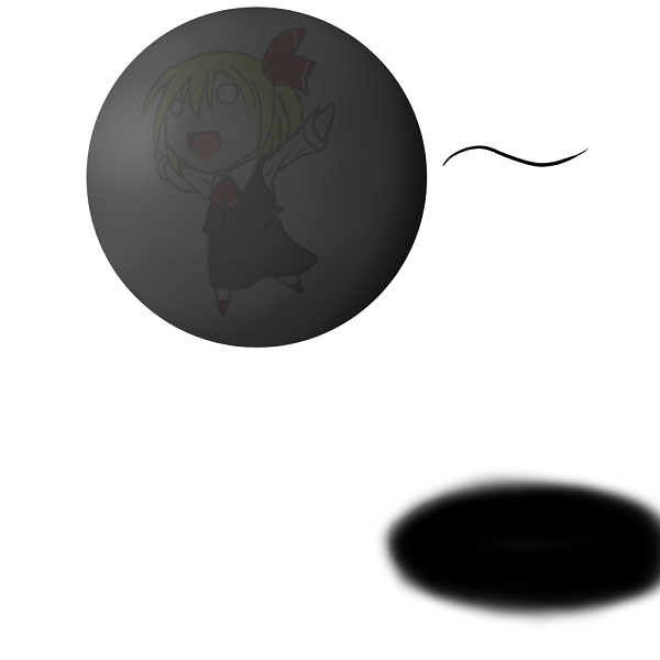 cyde, rumia, embodiment of scarlet devil, touhou, bad id, bad pixiv id, 1girl, blonde hair, female focus, hair ribbon, o o, red eyes, ribbon, short hair, solo, white background