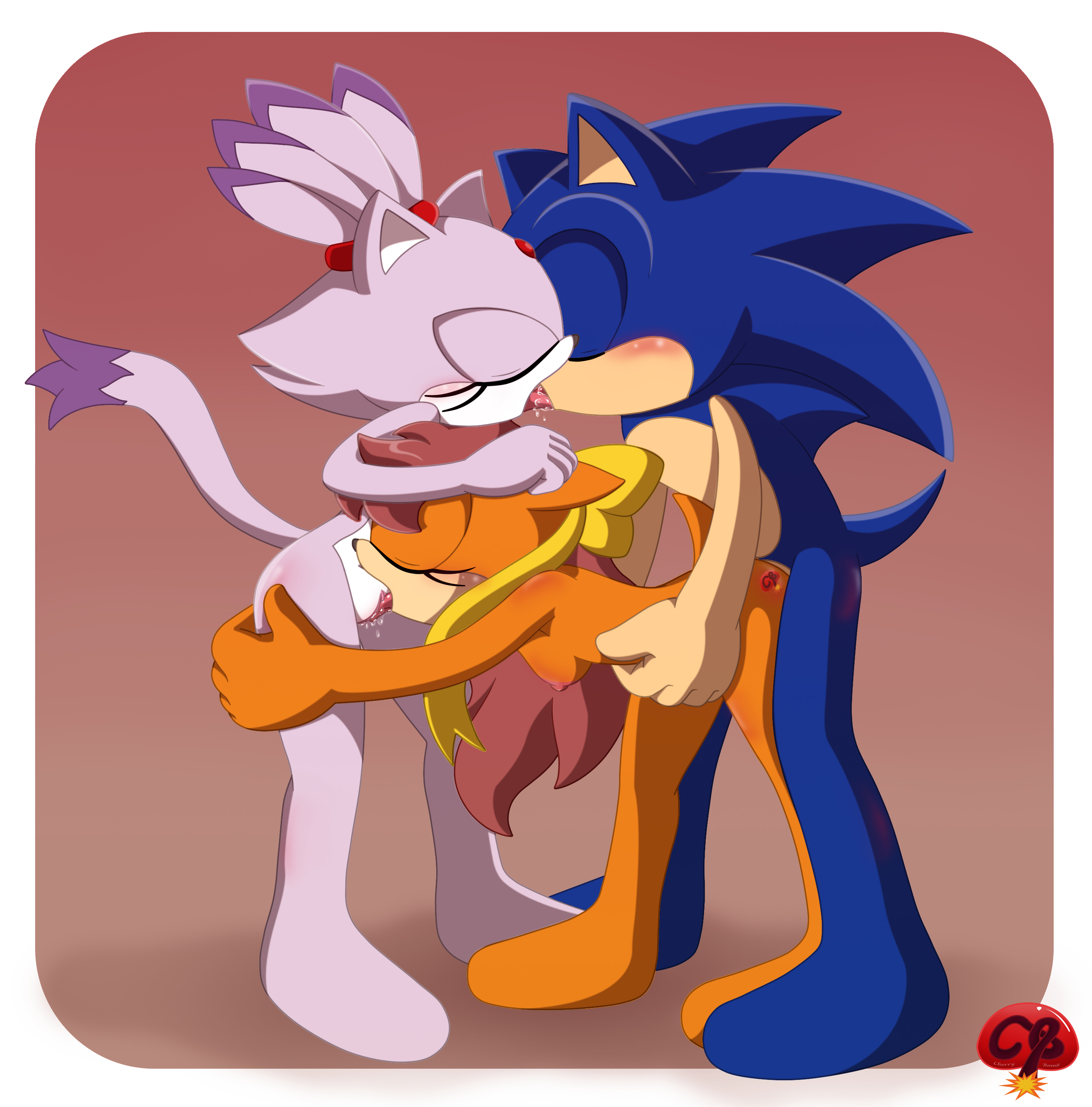 Rule34 – If it exists, there is porn of it / blaze the cat, sonic the hedgehog, tiara boobowski / 8715376