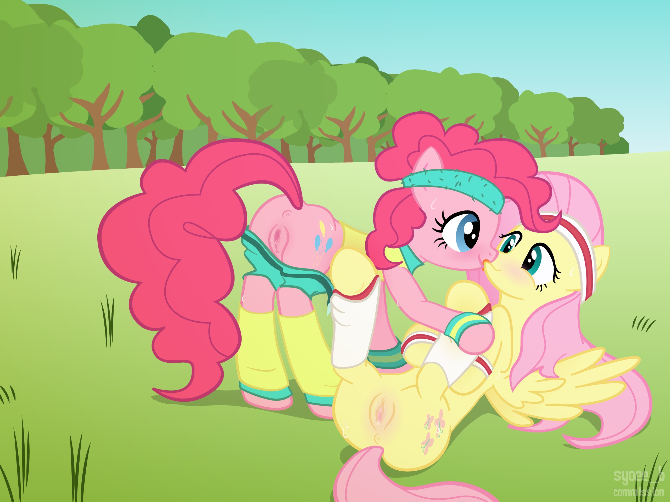 Rule34 – If it exists, there is porn of it / syoee b, fluttershy (mlp), pinkie pie (mlp) / 354027