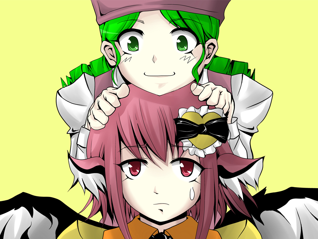 kanaria, mystia lorelei, rozen maiden, touhou, 00s, crossover, wings