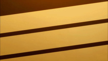 senjougahara hitagi, bakemonogatari, monogatari (series), animated, animated gif, lowres, 00s, 1girl, black thighhighs, boxcutter, female focus, long hair, long sleeves, purple hair, school uniform, scissors, set square, skirt, solo, thighhighs, zettai ryouiki