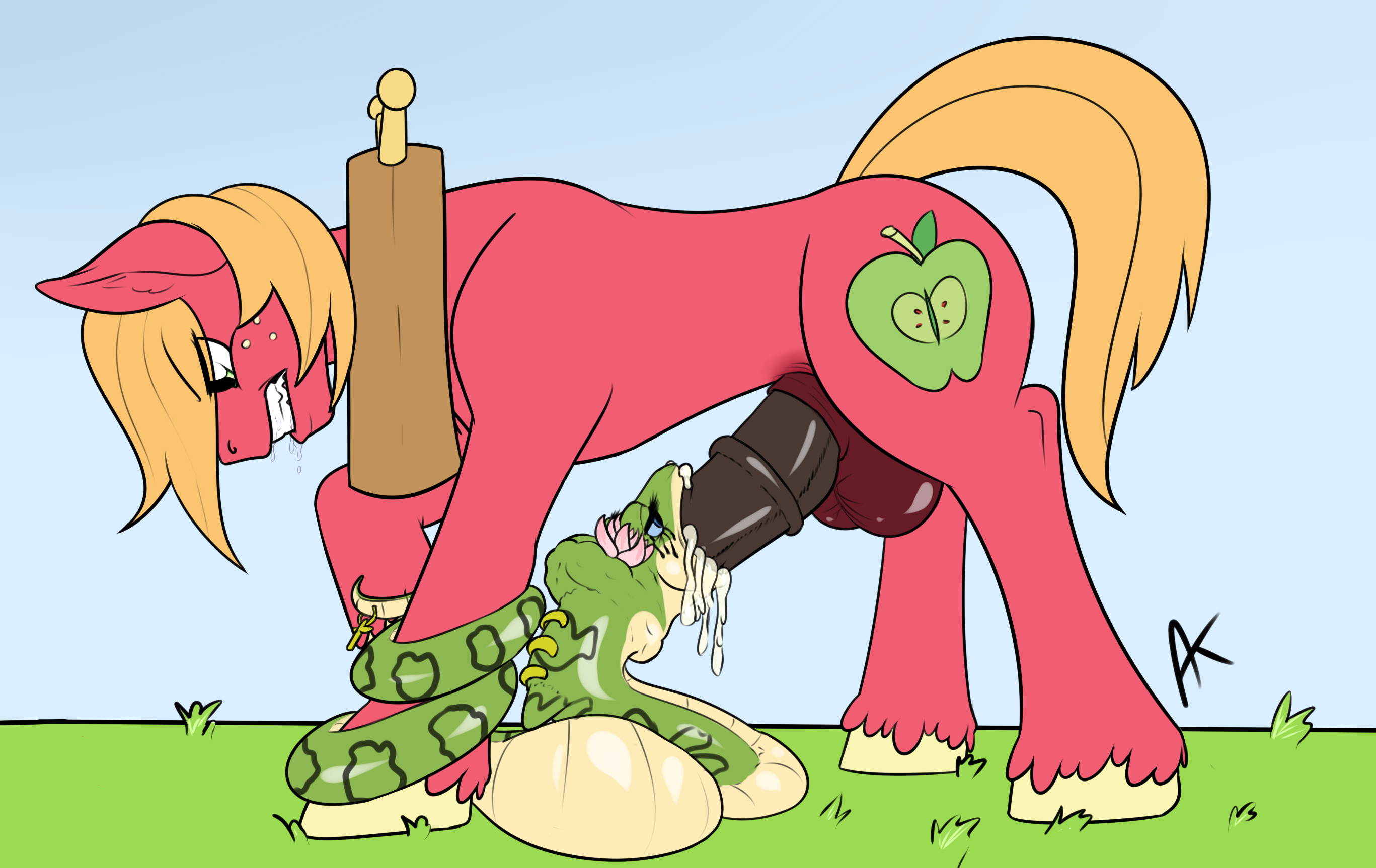 Rule34 – If it exists, there is porn of it / appelknekten, big macintosh (mlp), master viper / 355387