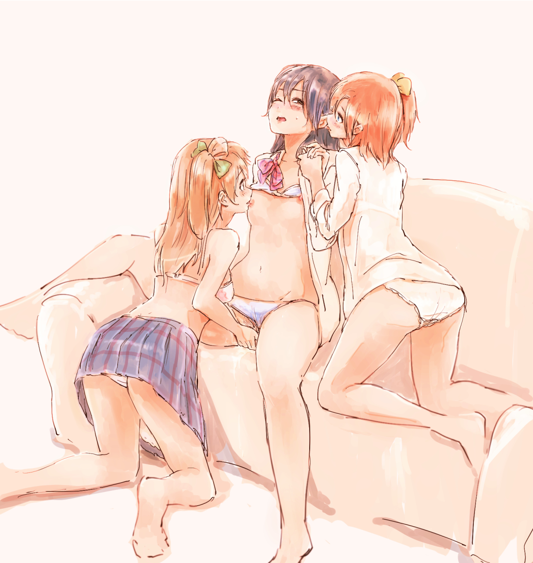 Rule34 – If it exists, there is porn of it / syou (endemic species), kousaka honoka, minami kotori, sonoda umi / 356436