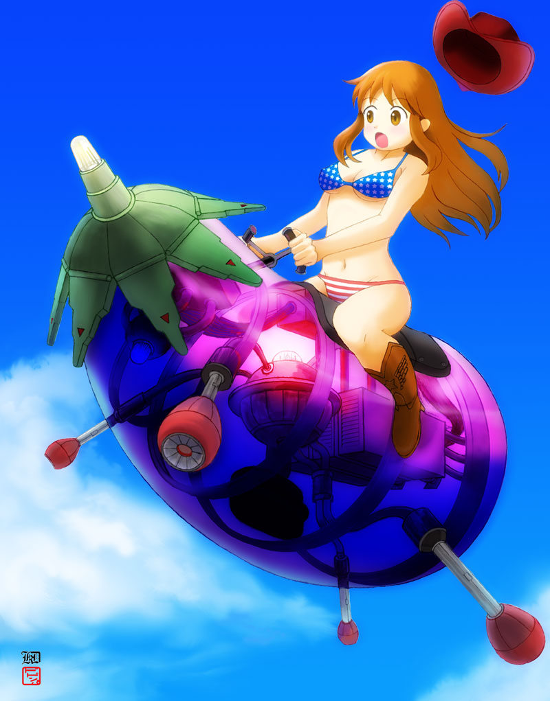 asahina mikuru, suzumiya haruhi no yuuutsu, 00s, 1girl, bikini, eggplant, female focus, solo, swimsuit, united states